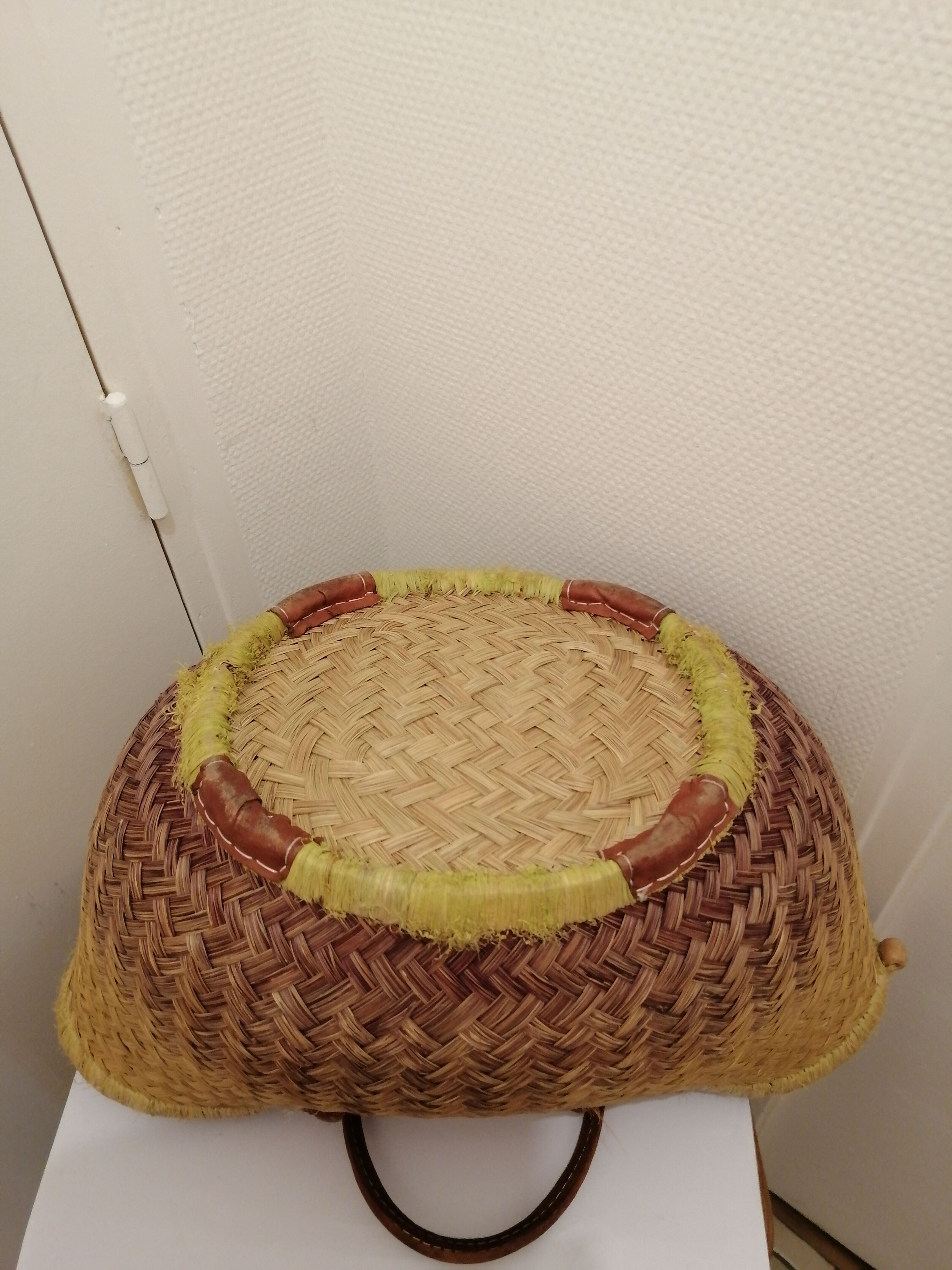Basket stuffed all in rattan
