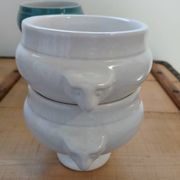 6 antique soup bowls