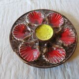 Earthenware oyster plate