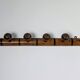 Vintage bamboo carved wood coat rack with 7 hooks – Natural elegance