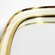 Huge Mid Century "Zier-Form" wall mirror with heavy brass frame with Label