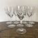 Verres à pied , verres  à vin en verre gravés