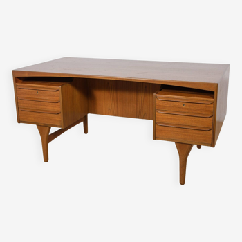 Mid-Century Freestanding teak Desk by Valdemar Mortensen, 1960s