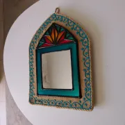 Traditional Iranian mirror in Orsi style