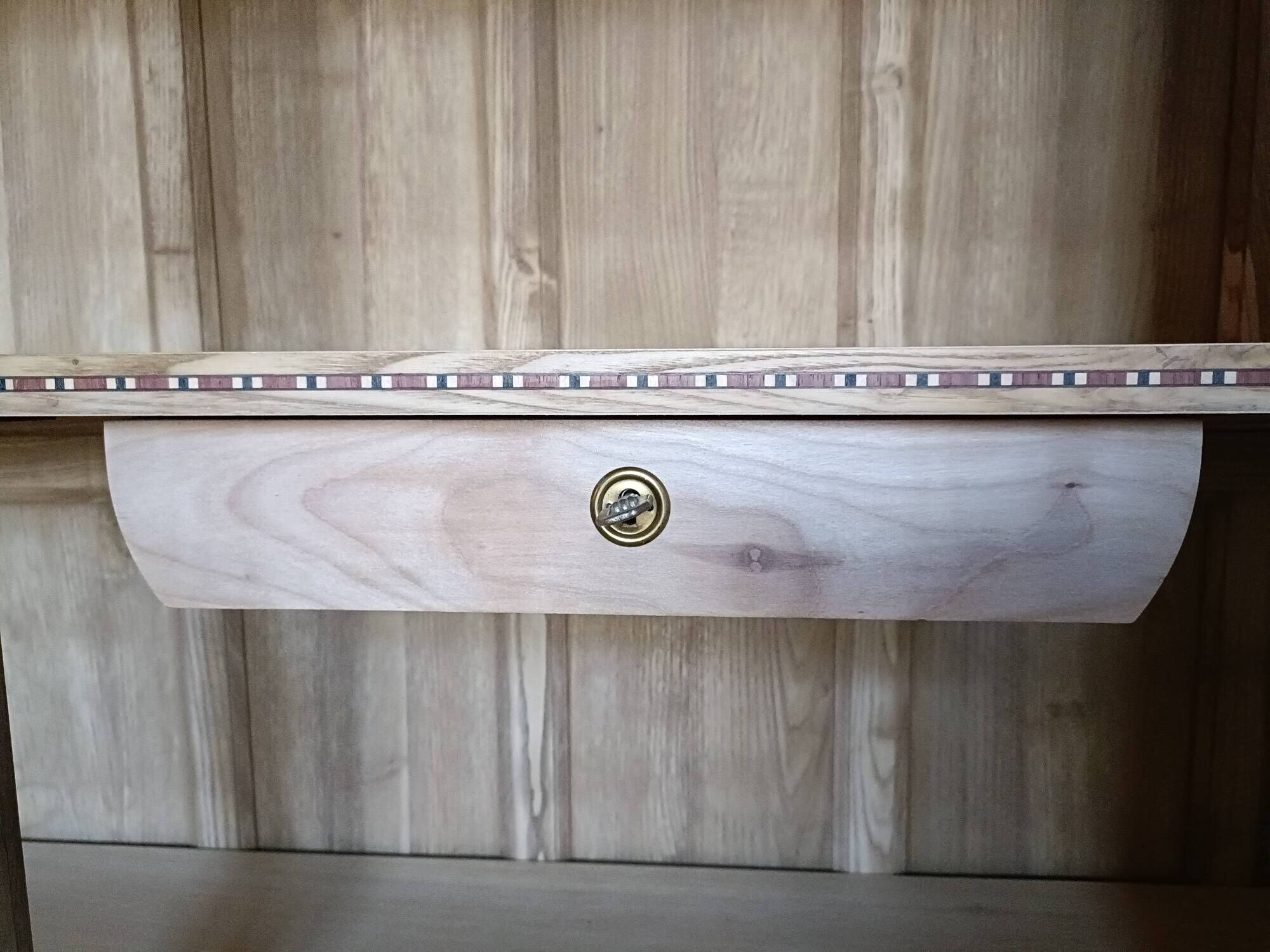 Renovated Art Deco oak wardrobe