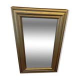 Mirror frame wood patinated gilded ice mercury, 36x22 cm