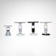 Hand crafted side tables of ceramic and marble in memphis style by casalto