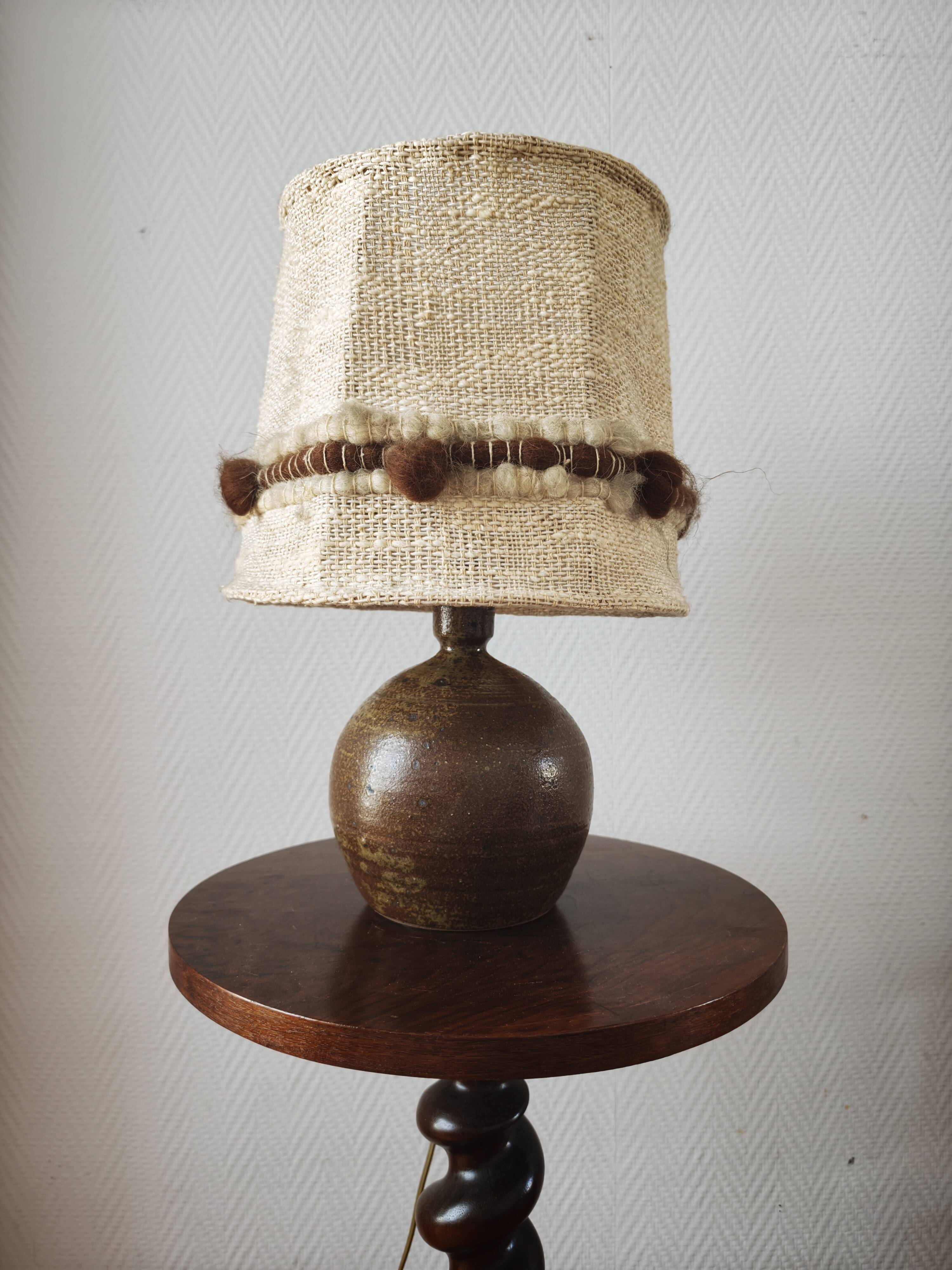 Pyrite stone lamp by Guy Baudat from the 1970s.