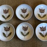 Series of 6 hollow plates