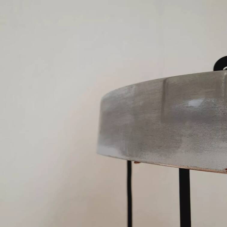 Cascade chandelier - vintage - steel and glass