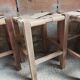 Set of 4 authentic wooden stools