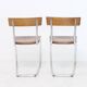 Bauhaus tubular design chairs, pair