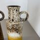 Set of 4 vintage pottery fat lava vases made by Scheurich, Germany, 1970s