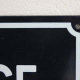 Enamel plate "passage interdit"