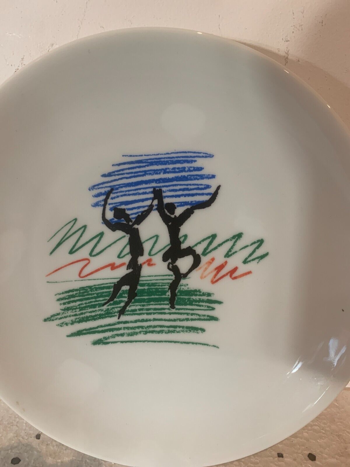 Limoges porcelain plate Decoration of Picasso XXcentury