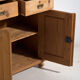 Antique pine dresser – European rustic furniture with shelves – circa 1940