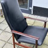 Vintage Norweigan Rosewood Highback Chair