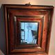 High period style mirror in solid wood from the early 20th century.