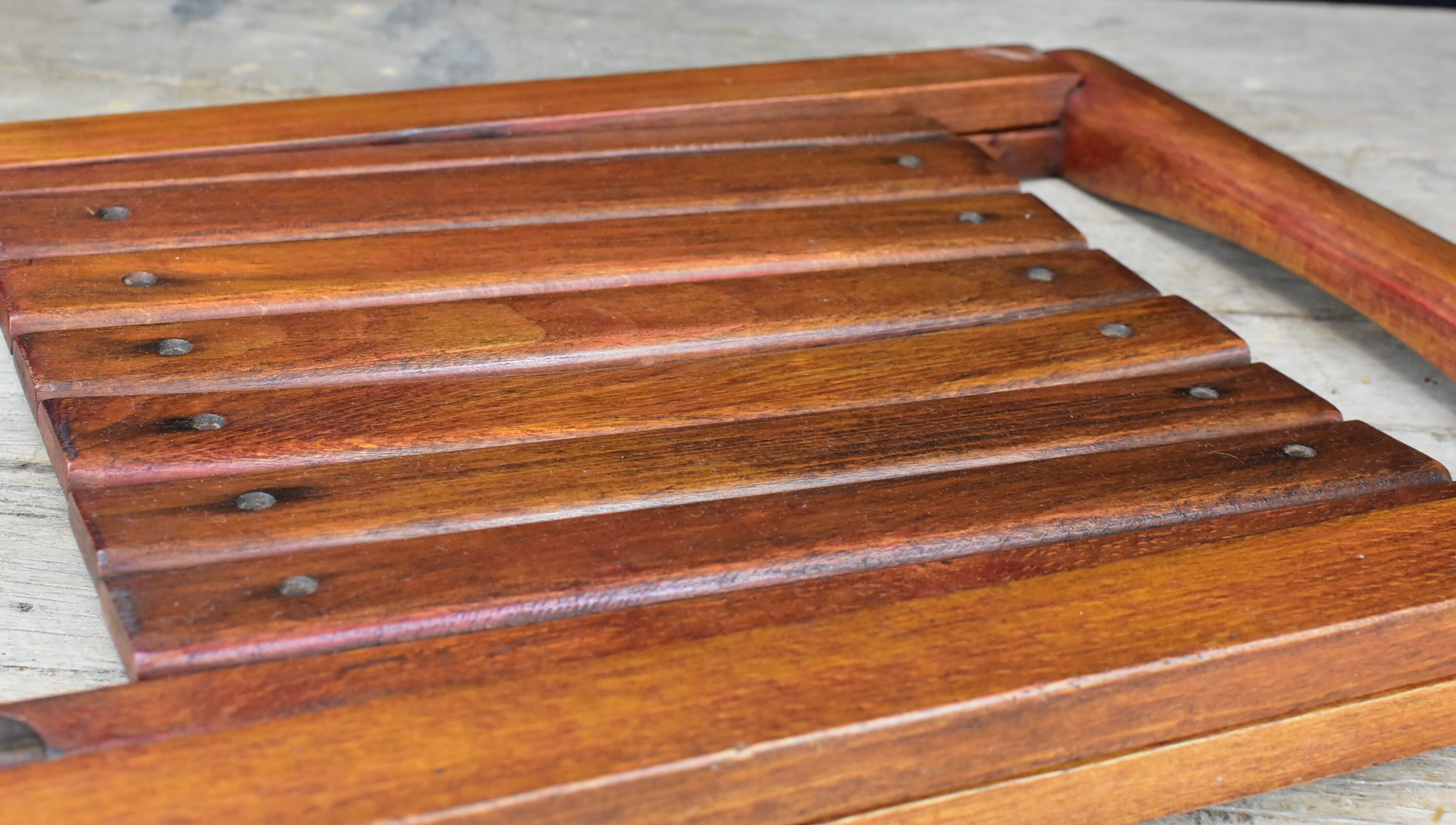 Vintage wood folding chair