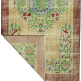 Anatolian handmade vintage rug 210 cm x 107 cm