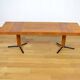 Grande Table Basse Vintage en Bois & Métal 1960