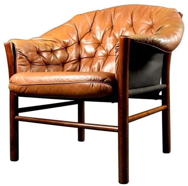 G Mobel Armchair, 1960s, Leather