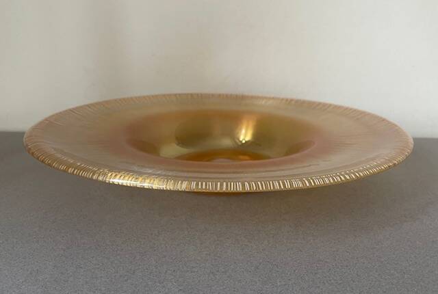 Iridescent glass bowl, Myra, WMF