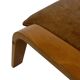 Vintage ikea poang tan cuir cantilever repose-pieds ottoman design