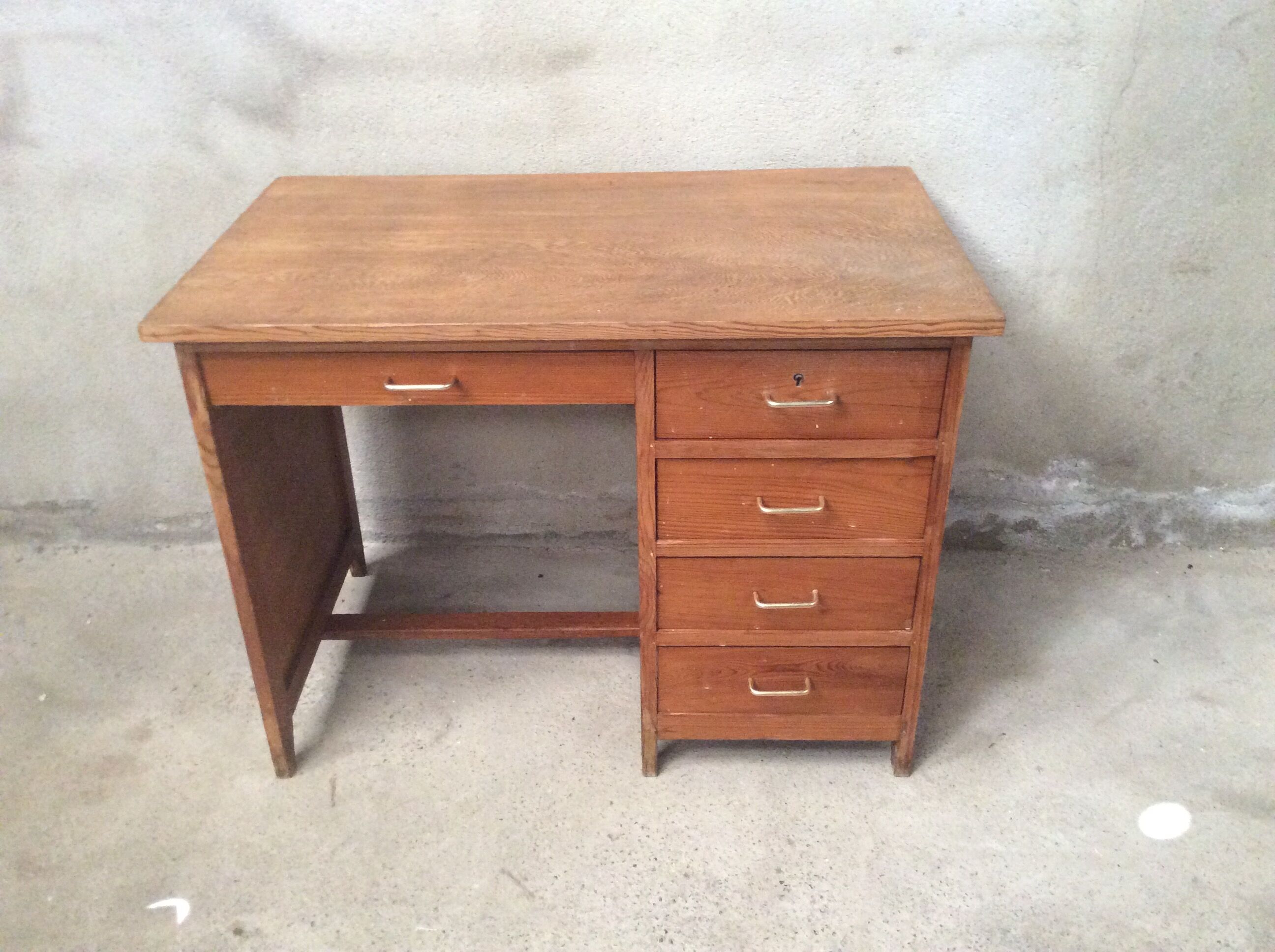 Vintage oak office 1960