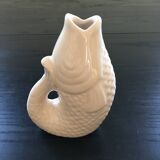 White fish vase