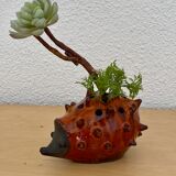 Vase pique flower hedgehog