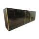 Black lacquered and brass design 70/80