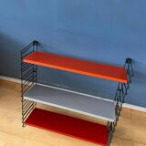 Orange, red and gray Tomado vintage modular wall system - shelves - unit