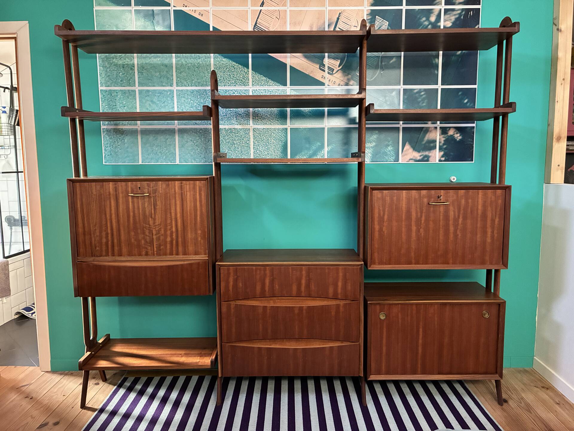 Bibliothèque Vintage Scandinave