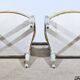 Pair of Cabriolet Armchairs, in rechampi wood, Louis XVI style – Late 19th century