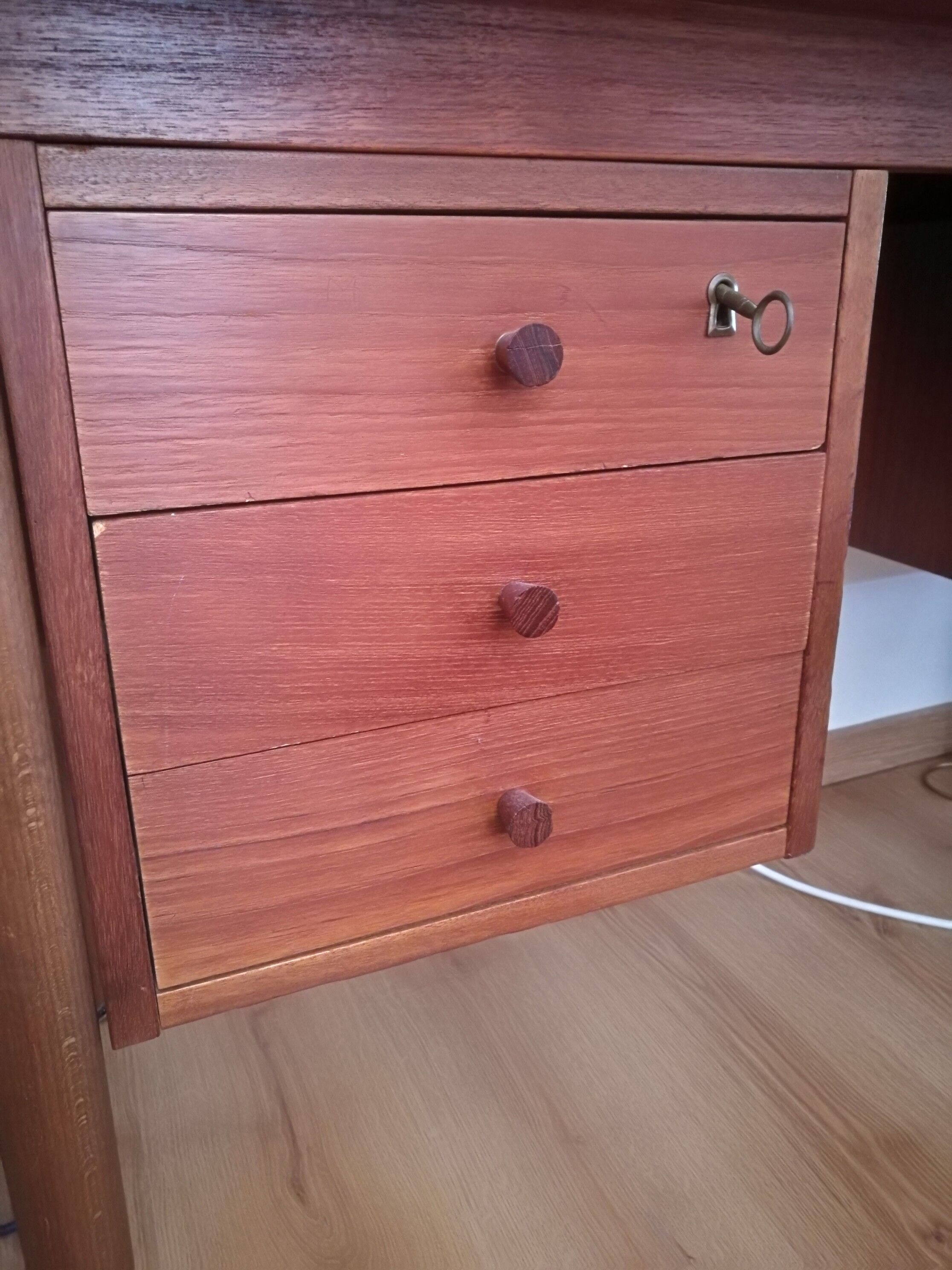Vintage Scandinavian teak desk 60