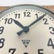 Grey Industrial Factory Wall Clock from Pragotron, 1950s