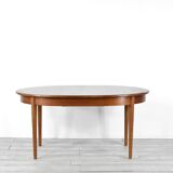 Midcentury Oblong Teak Extending Table. Vintage Modern / Danish / Retro St