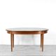 Table extensible oblongue en teck du milieu du siècle. Style vintage moderne/danois/rétro.