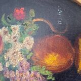 Duo of paintings "bouquet of flowers"