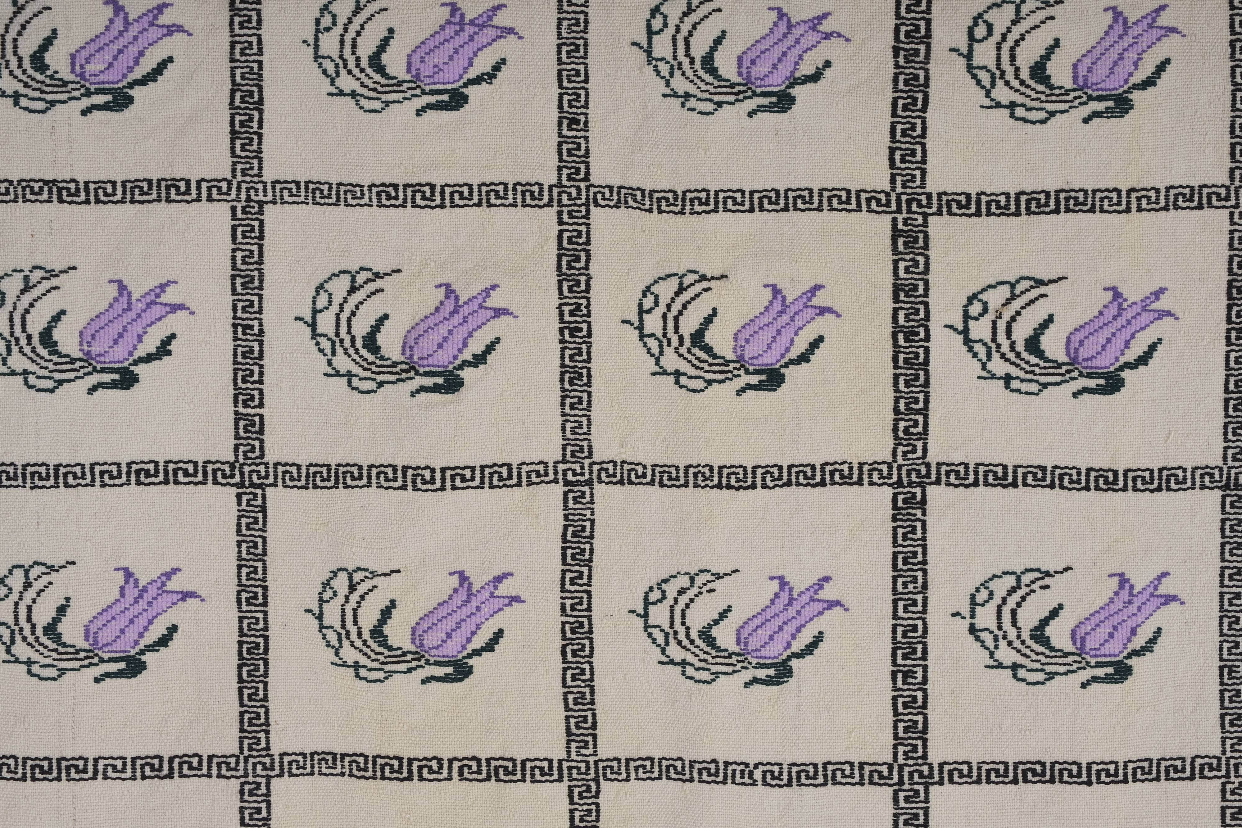 Vintage Turkish Oushak Handwoven Rug 174x250 cm