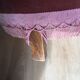 Powdered pink velvet toad chair