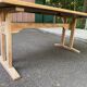 Rectangular extendable dining table in the style of Rainer Daumiller, 1970.