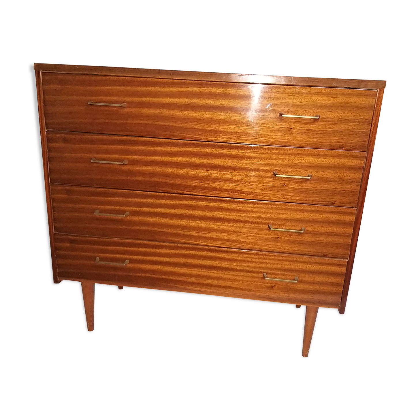 Commode vintage placage laqué