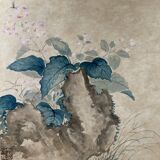 Framed ancient Chinese print