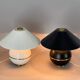 Pair of Mid-Century Brass & Metal Table Lamps by Napako, Czechoslovakia