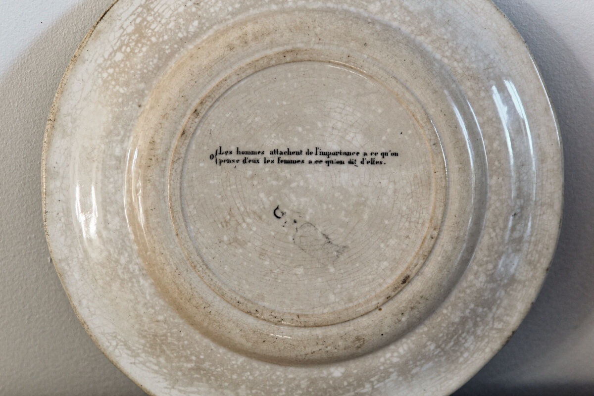 Plate talking rébus, 19th century