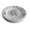 Set of 4 large plates sarreguemines