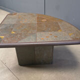 Vintage triangular Kingma style coffee table, 1970s