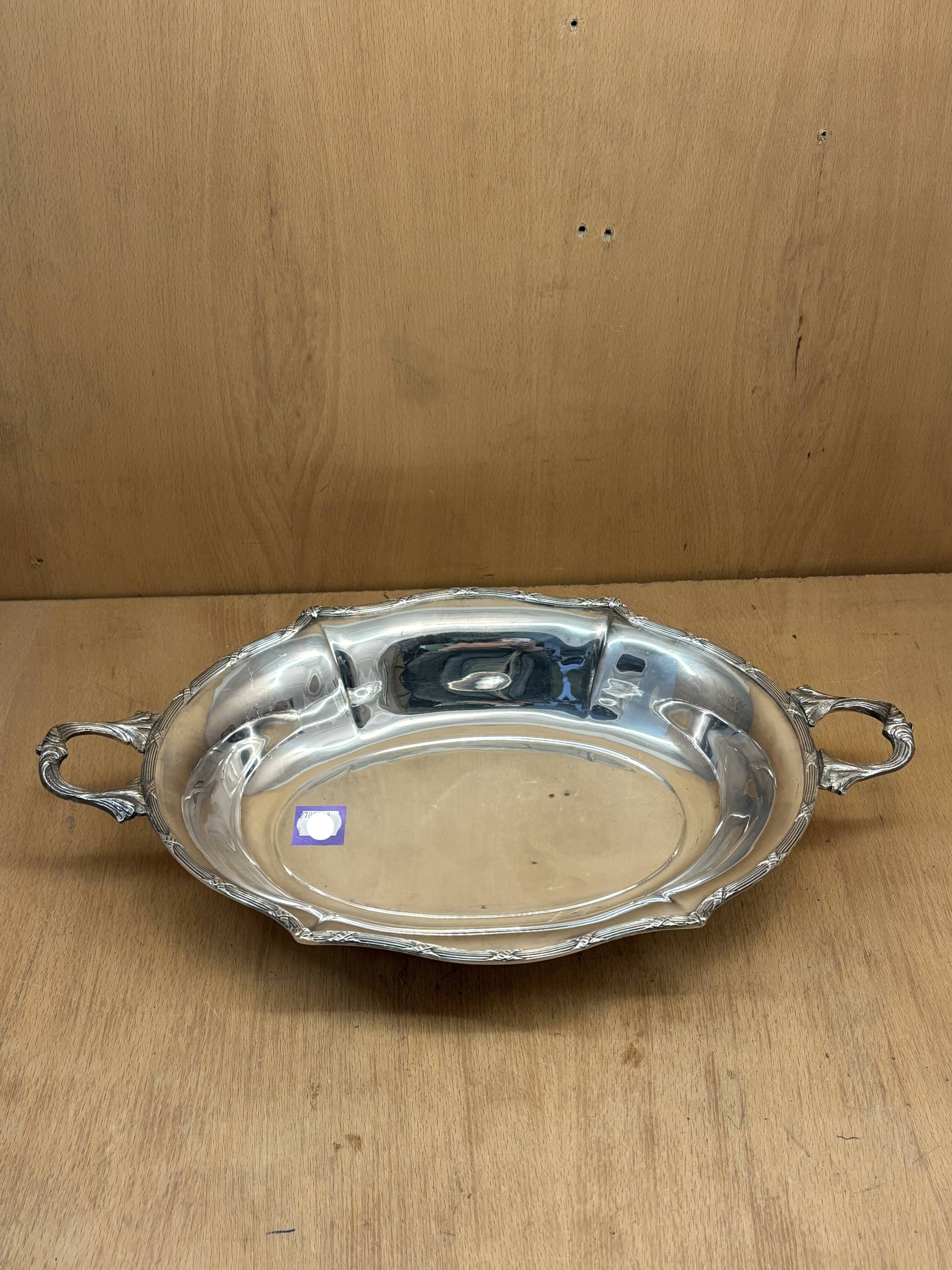 Silver metal basket